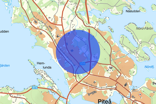 Hammarvägen 25 februari 21.07, Trafikolycka, Piteå