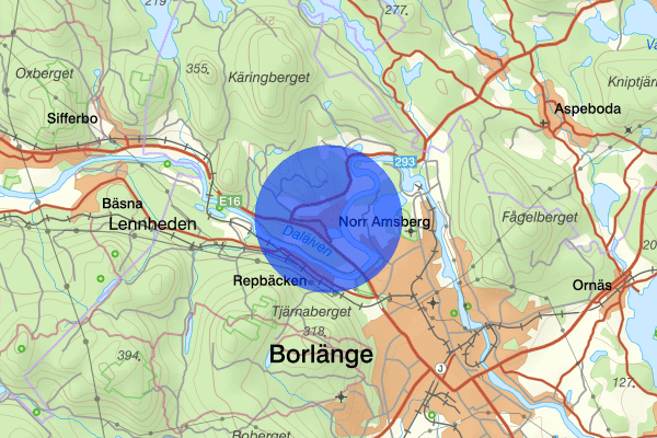 Norr Amsberg 26 februari 15.02, Brand, Borlänge