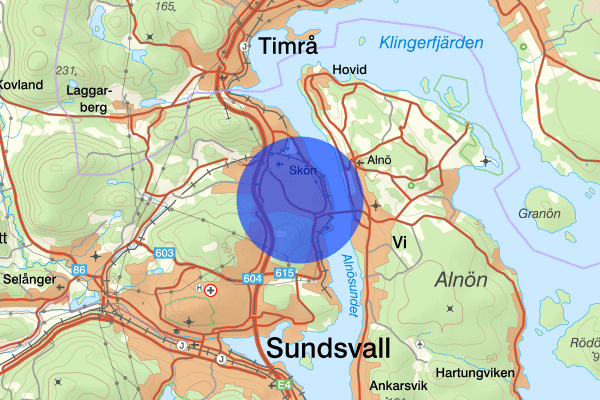 Ljustadalen 26 februari 17.54, Brand, Sundsvall