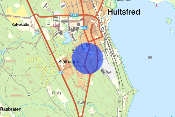 Västra Långgatan 27 februari 21.52, Rattfylleri, Hultsfred