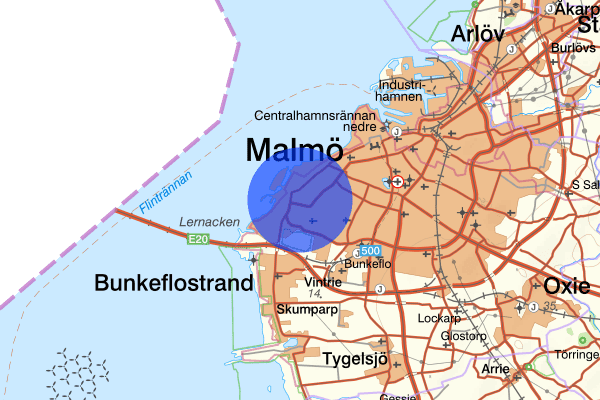 Limhamn 27 februari 17.30, Farligt föremål, misstänkt, Malmö