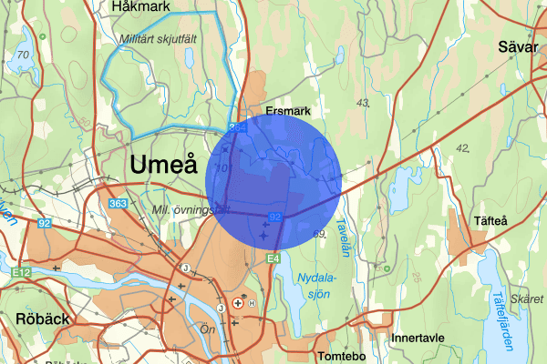 Ersboda 02 mars 13.27, Brand, Umeå