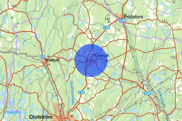 Kyrkhult 06 mars 15.48, Trafikolycka, Olofström