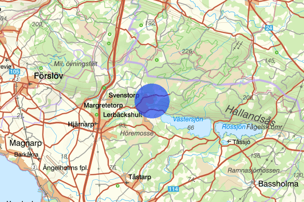 Djurholmavägen 07 mars 06.51, Trafikolycka, singel, Ängelholm