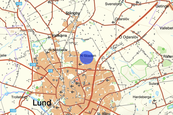 Norra Gränsvägen 08 mars 10.49, Trafikolycka, singel, Lund