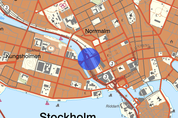 Kungsbron 09 mars 12.43, Trafikolycka, personskada, Stockholm