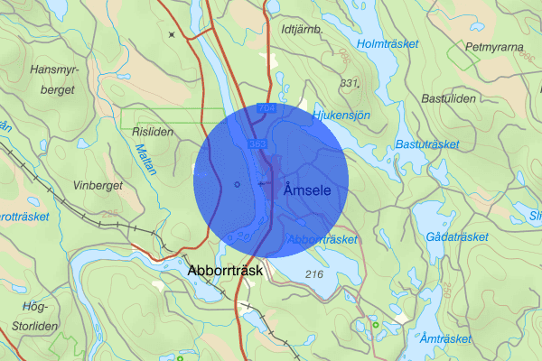 Åmsele 10 mars 15.18, Trafikolycka, Vindeln