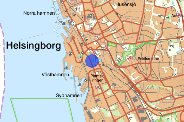 Västra Sandgatan 10 mars 20.00, Misshandel, Helsingborg