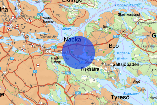 Saltsjö-Duvnäs 11 mars 09.59, Räddningsinsats, Nacka