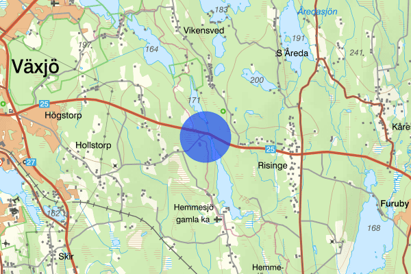 Kalmarvägen 11 mars 14.43, Trafikolycka, Växjö