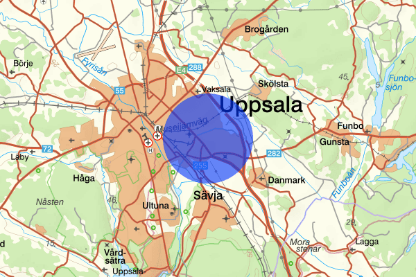 Fyrislund 13 mars 17.43, Brand, Uppsala