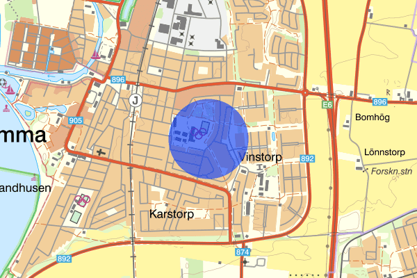 Ringvägen 13 mars 20.35, Trafikolycka, Lomma