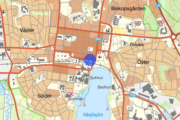 Stortorget 14 mars 03.12, Misshandel, Växjö