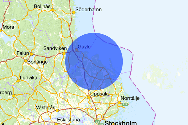  15 mars 03.41, Skadegörelse, Tierp