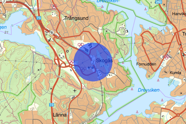 Skogås 15 mars 12.52, Brand, Huddinge