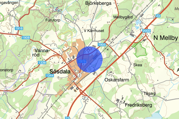 Fabriksgatan 15 mars 16.05, Brand, Hässleholm