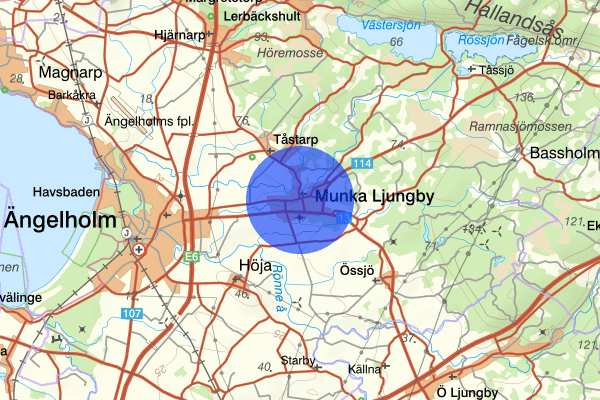 Munka-Ljungby 16 mars 16.20, Trafikolycka, Ängelholm