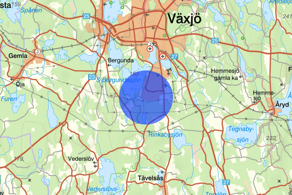 Vikaholm 17 mars 19.24, Skadegörelse, Växjö