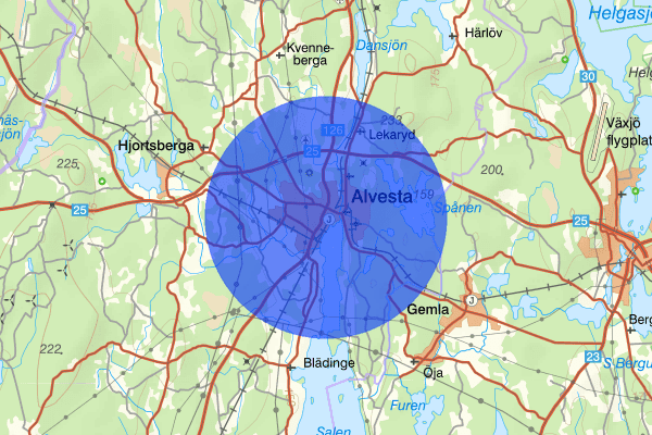 Alvesta 18 mars 03.50, Trafikolycka, Alvesta