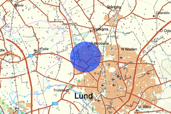 Gunnesbo 18 mars 08.58, Trafikolycka, Lund