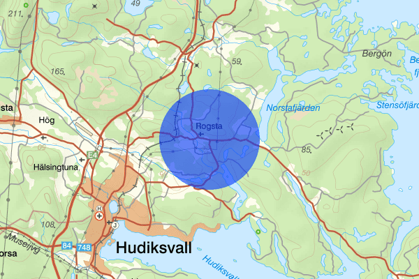 Rogsta 18 mars 06.35, Skadegörelse, Hudiksvall