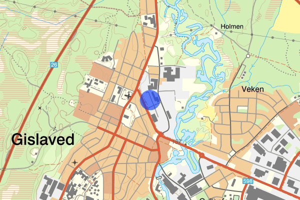 Gislaveds bussterminal 18 mars 17.02, Sjukdom/olycksfall, Gislaved