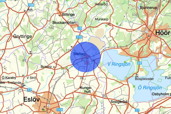 Stehag 19 mars 17.50, Trafikolycka, personskada, Eslöv