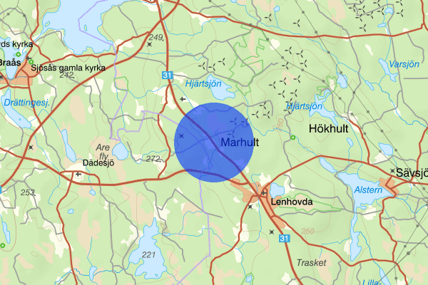 Marhult 20 mars 06.33, Trafikolycka, Uppvidinge