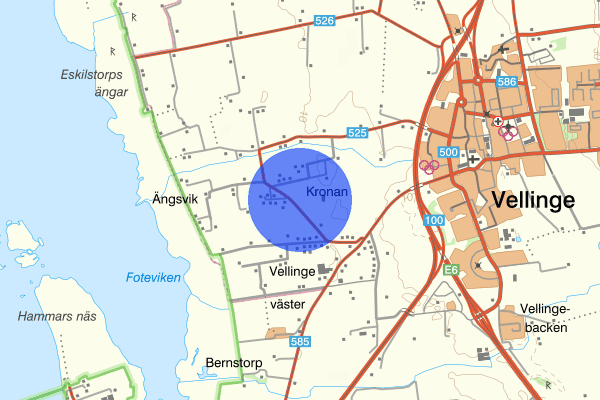 Ängavägen 21 mars 05.22, Trafikolycka, Vellinge