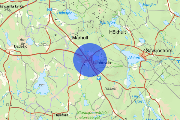 Lenhovda 21 mars 14.30, Trafikolycka, Uppvidinge