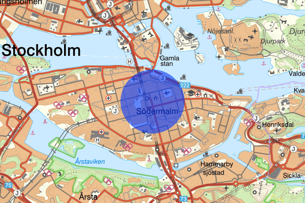 Medborgarplatsen 21 mars 19.41, Kontroll, Stockholm