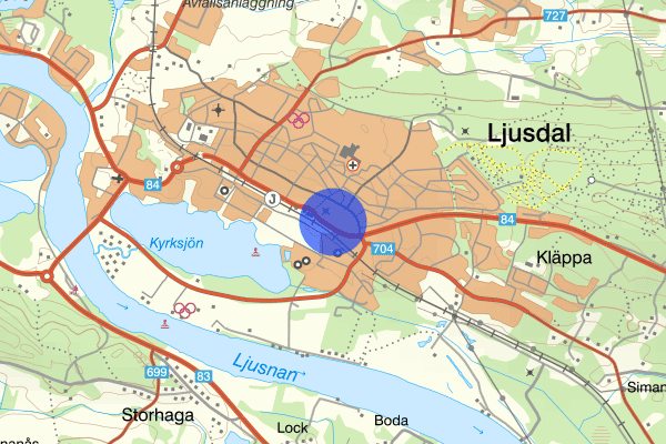 Norra Järnvägsgatan 21 mars 22.54, Misshandel, Ljusdal