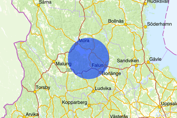  25 mars 07.15, Sammanfattning natt, Dalarnas län