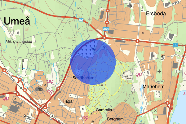 Östra Kyrkogatan 25 mars 11.55, Trafikolycka, Umeå