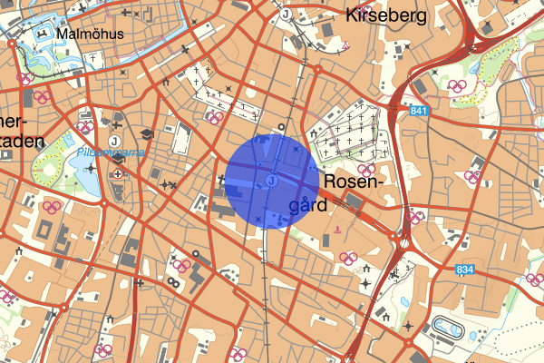 Rosengård 25 mars 18.39, Skottlossning, misstänkt, Malmö