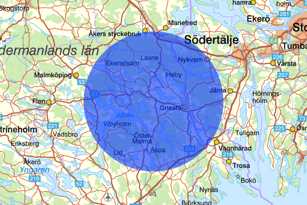  26 mars 13.08, Trafikolycka, singel, Gnesta