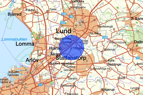 Stora Uppåkra 26 mars 16.17, Trafikolycka, Lund