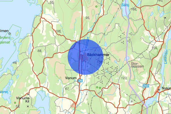Bäckhammar 26 mars 19.45, Försvunnen person, Kristinehamn