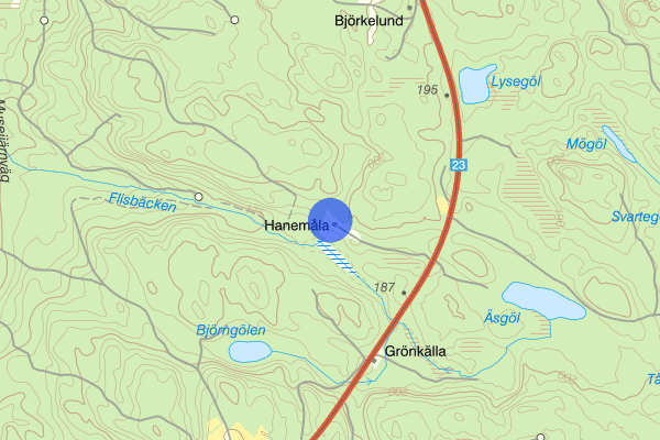 Hanemåla 27 mars 03.54, Rattfylleri, Nybro