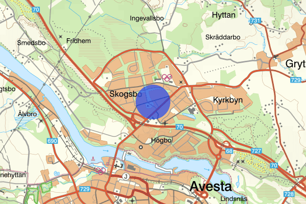 Åsgårdsvägen 27 mars 13.00, Trafikolycka, Avesta