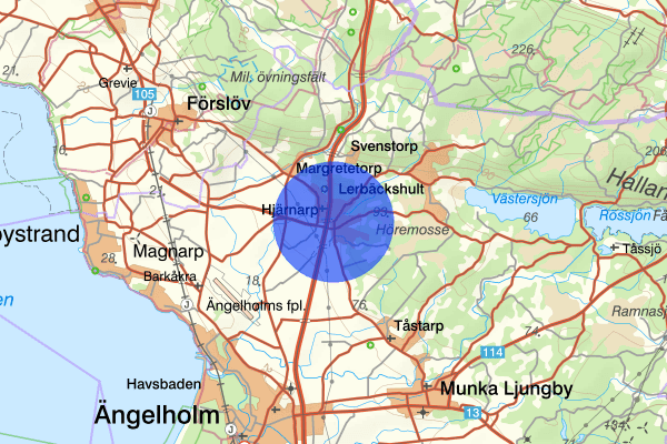 Hjärnarp 27 mars 14.33, Trafikolycka, Ängelholm
