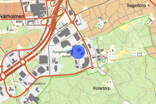 Tangentvägen 27 mars 15.15, Trafikolycka, personskada, Huddinge
