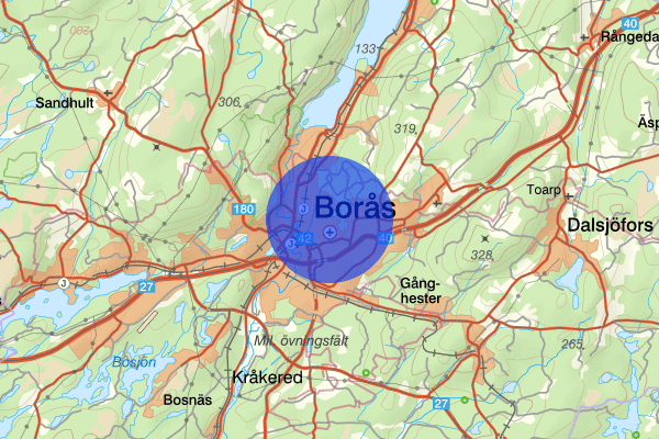 Bergdalen 28 mars 13.28, Trafikolycka, Borås