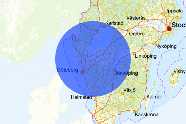 Västra Götalands län 30 mars 06.57, Sammanfattning kväll och natt, Västra Götalands län