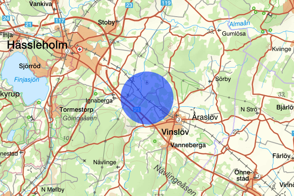 Ignaberga 30 mars 08.43, Trafikolycka, Hässleholm