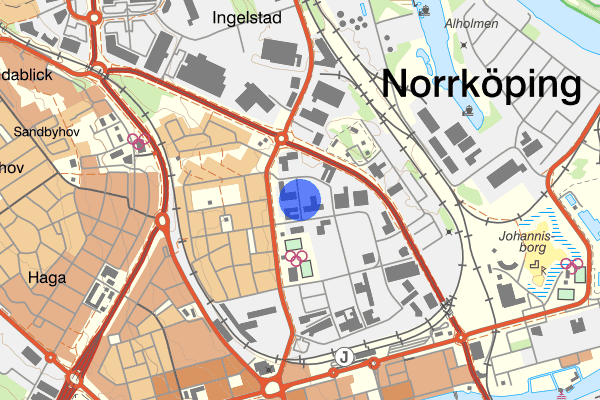 Industrigatan 30 mars 15.36, Trafikolycka, singel, Linköping