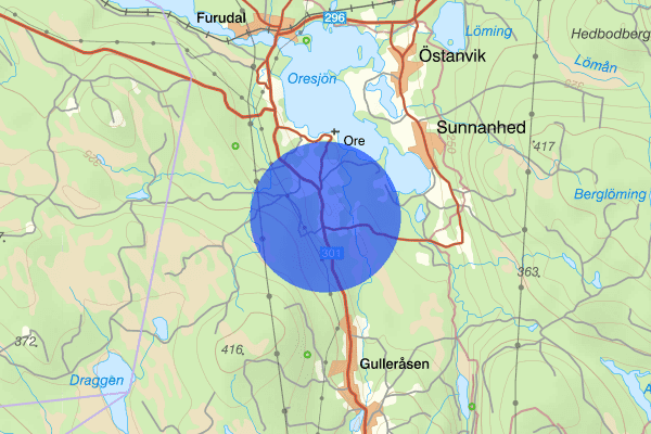 Dalbyn 31 mars 12.12, Trafikolycka, Rättvik