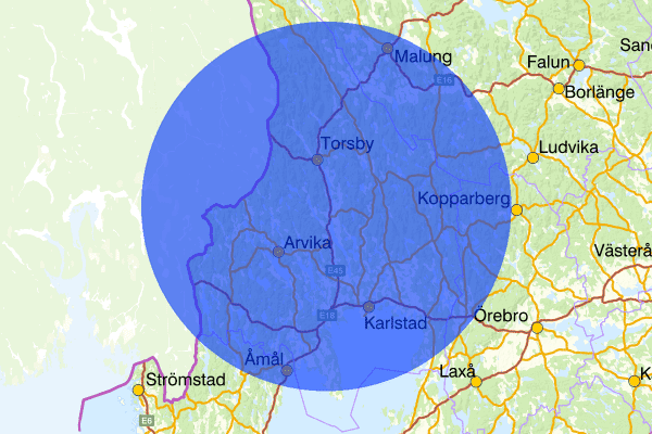 Värmlands län 31 mars 15.20, Brand, Eda