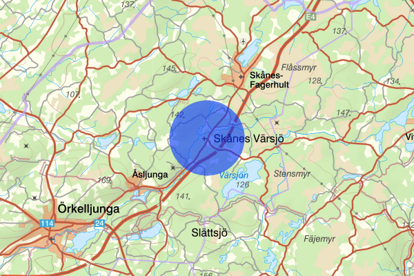 Skånes Värsjö 02 april 09.29, Trafikolycka, Örkelljunga