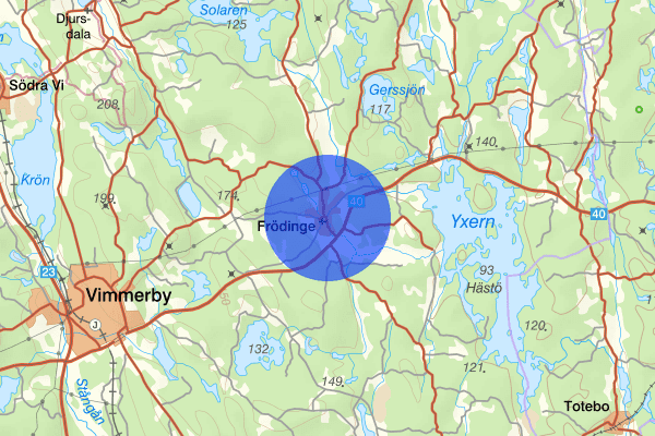 Frödinge 03 april 00.27, Brand, Vimmerby
